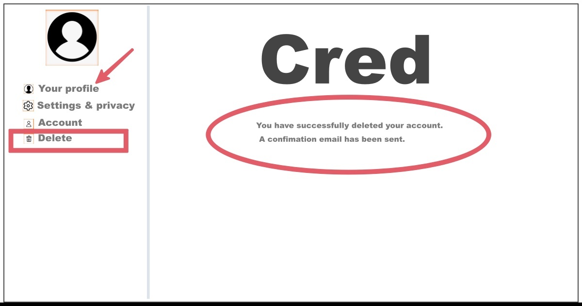 How to Permanently Delete Cred Account