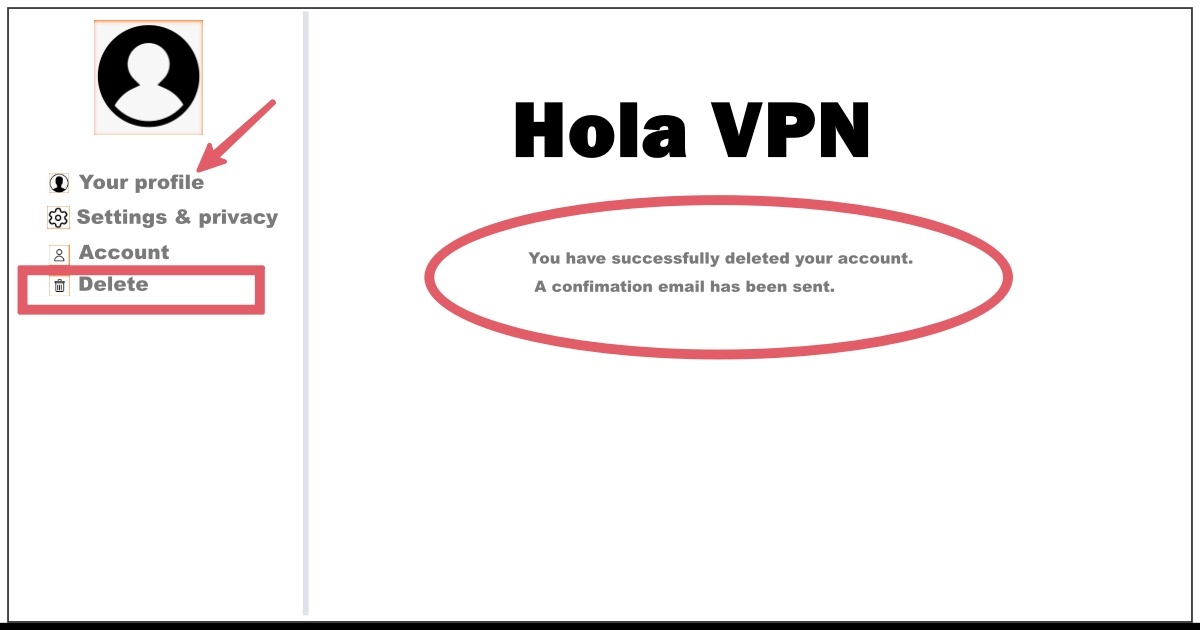How to Delete Hola VPN Account