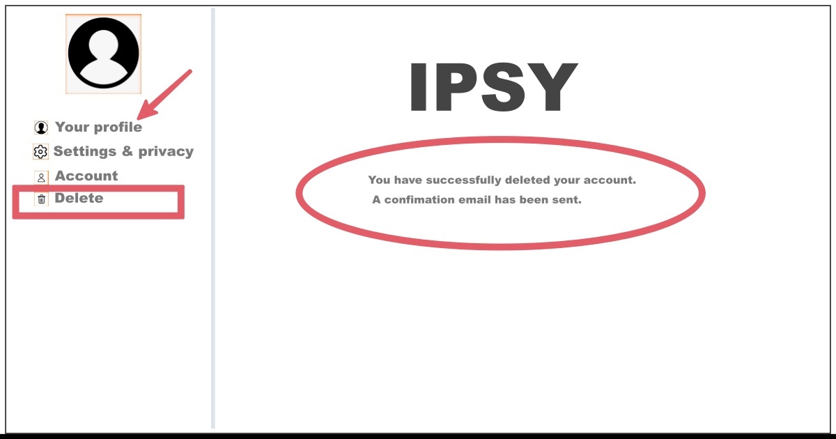 Delete My IPSY Account