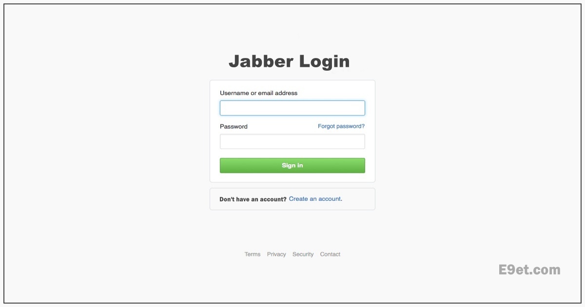 Jabber Account