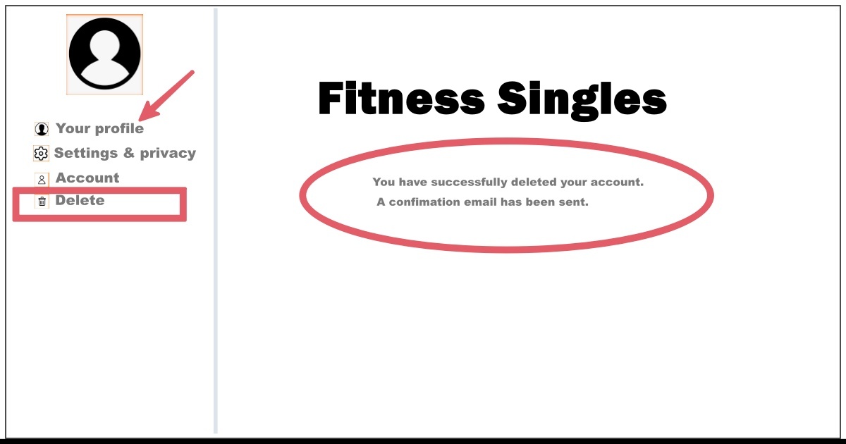 How to Delete Profile On Fitness Singles