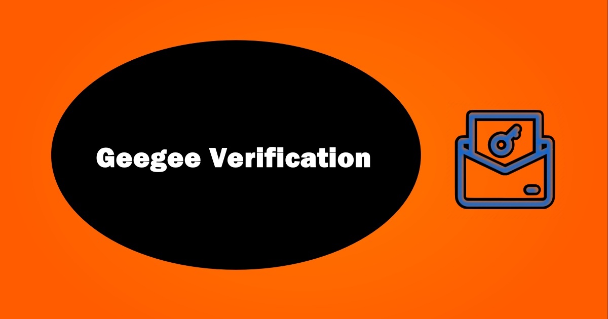 Geegee Verification Code