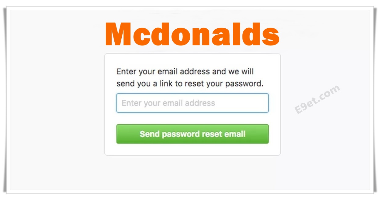 How to Recover Mcdonalds Account