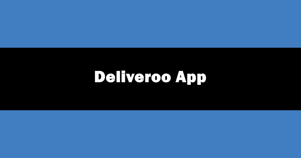How to Change Language On Deliveroo App