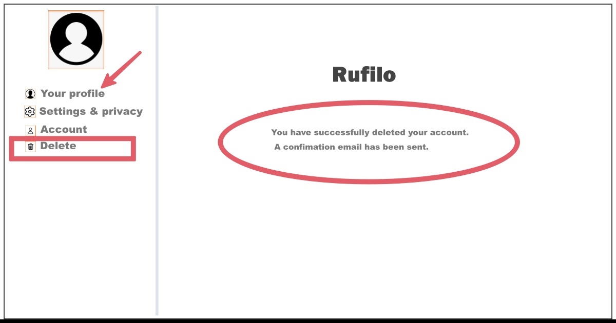 How to Delete Rufilo Account