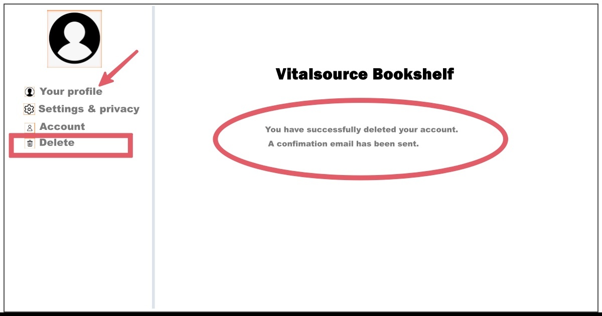 How to Delete Vitalsource Bookshelf Account
