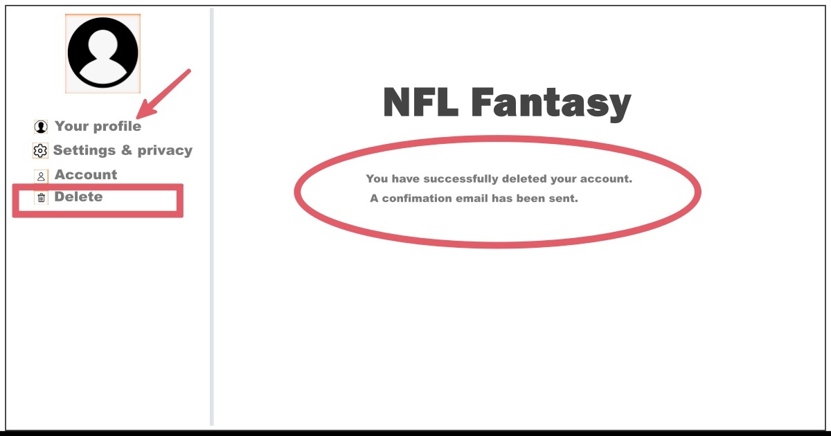 How to Delete NFL Fantasy Account