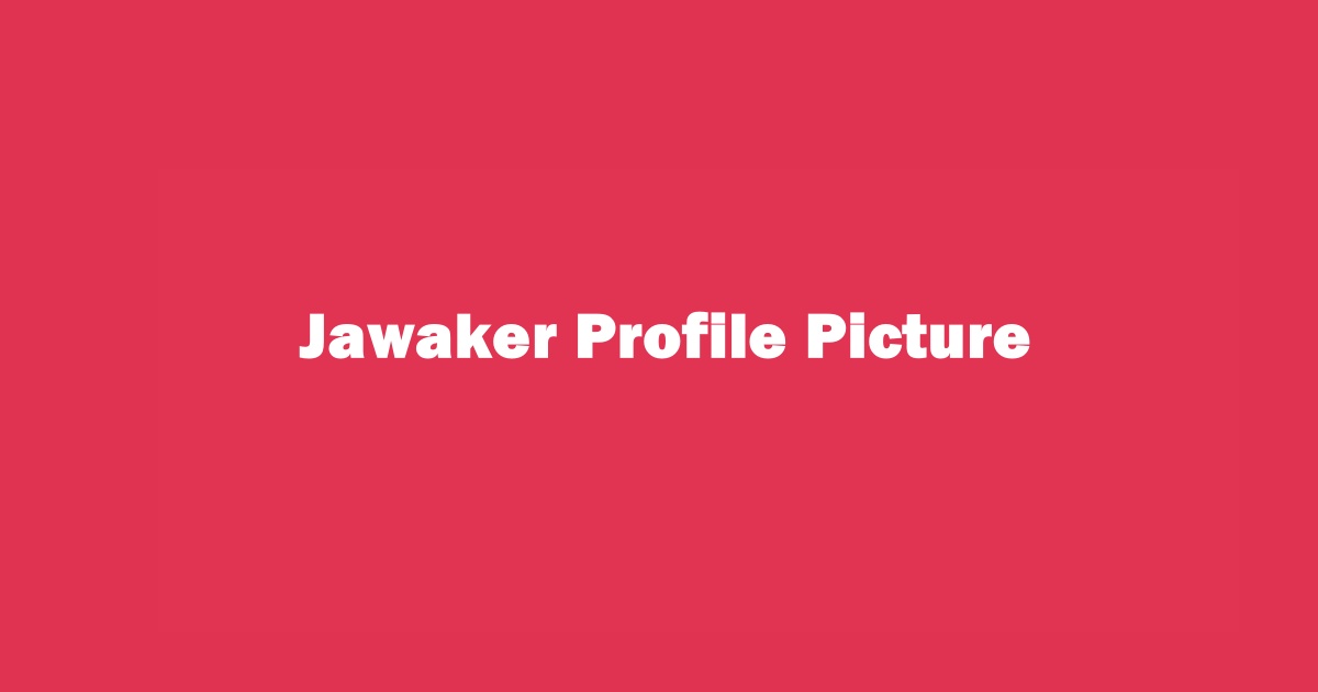 How to Change Profile Picture On Jawaker