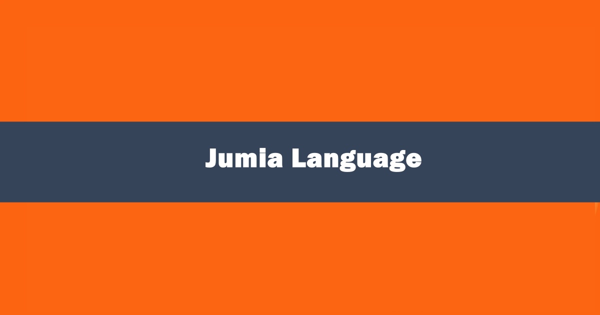 How to Change Language On Jumia