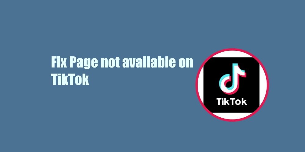 Page not available on TikTok