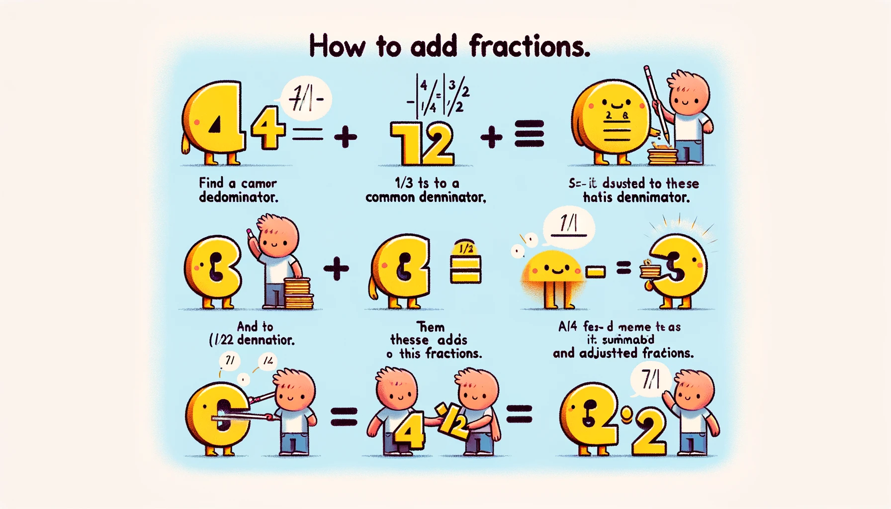 how to add fractions